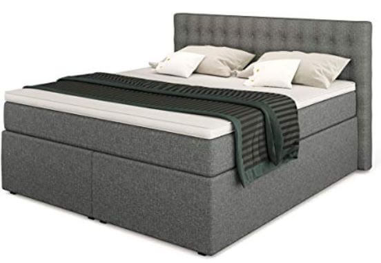 Boxspringbett Testsieger grau